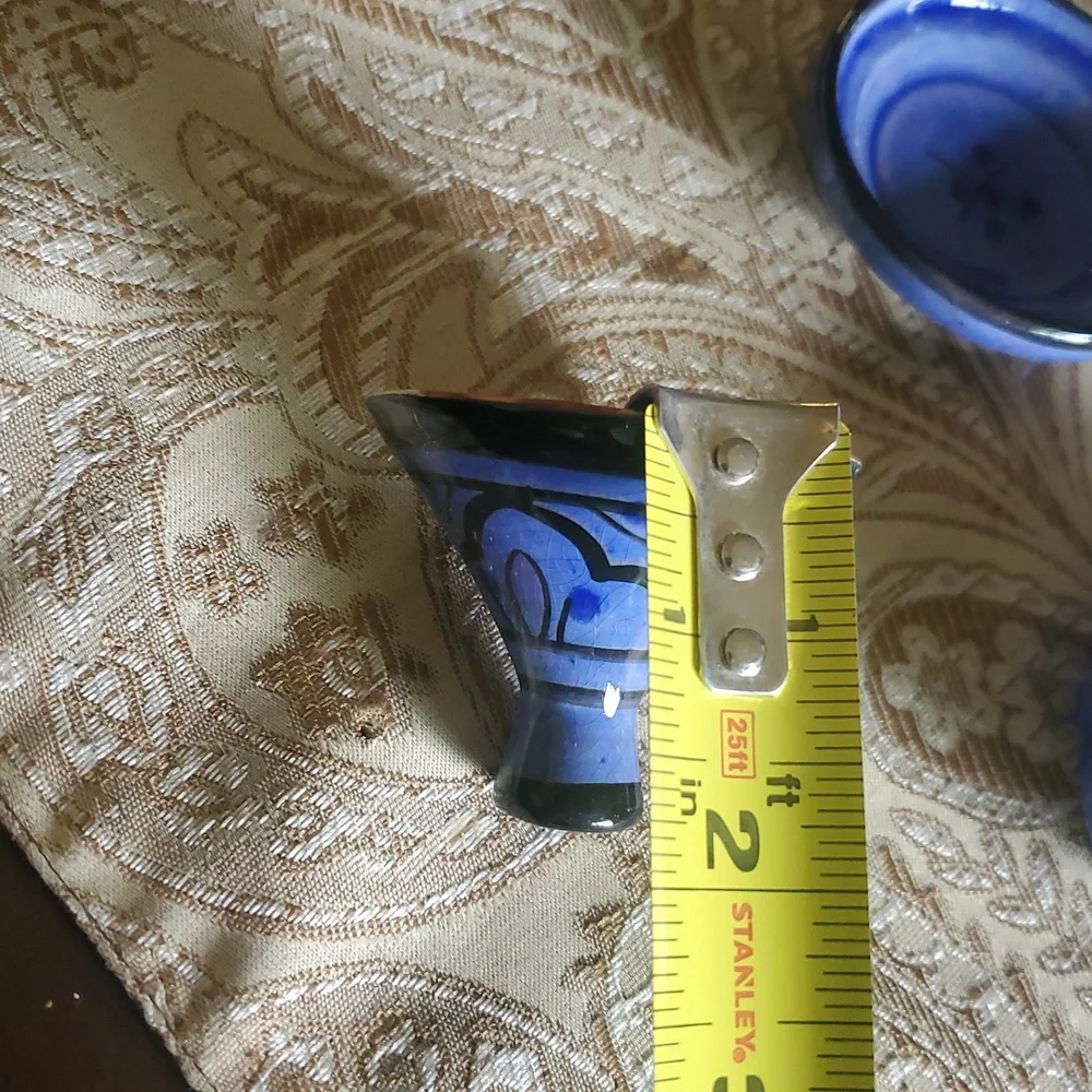 Blue Ceramic Tagine Set Of 2
